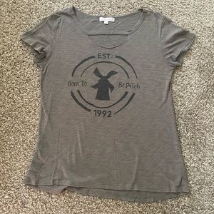 Dutch Bros T-Shirt Front Neck Detail